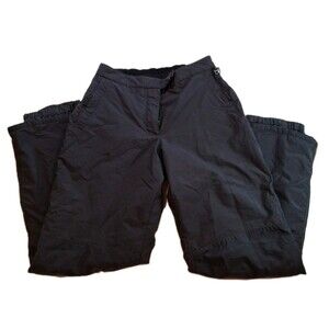 Black Dot Womens Size M Ski Snowboard Snow Pants Black Water Resistant